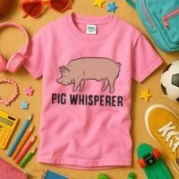 Pig Whisperer Love Pigs Pig Farmer Pig Whisperer Kids T-Shirt thumb 3