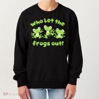 Passover Who Let The Frogs Out Funny Jewish Matzah Women's Sweatshirt thumb 0