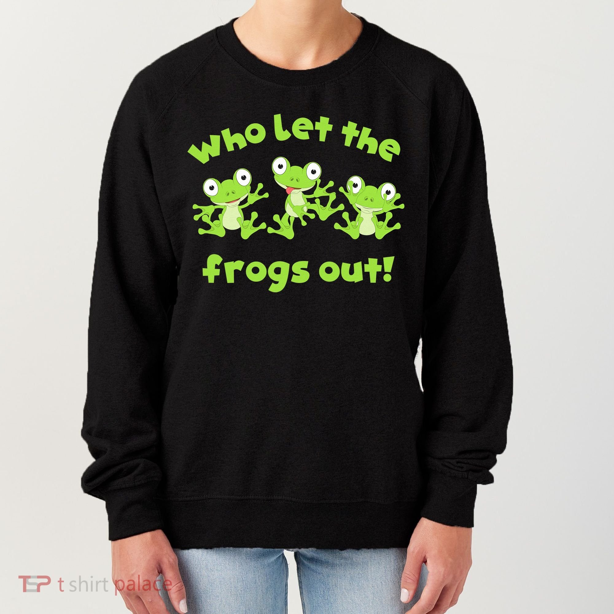 Passover Who Let The Frogs Out Funny Jewish Matzah Women's Sweatshirt