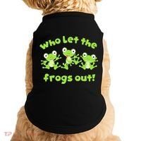Passover Who Let The Frogs Out Funny Jewish Matzah Doggie Tank thumb 0