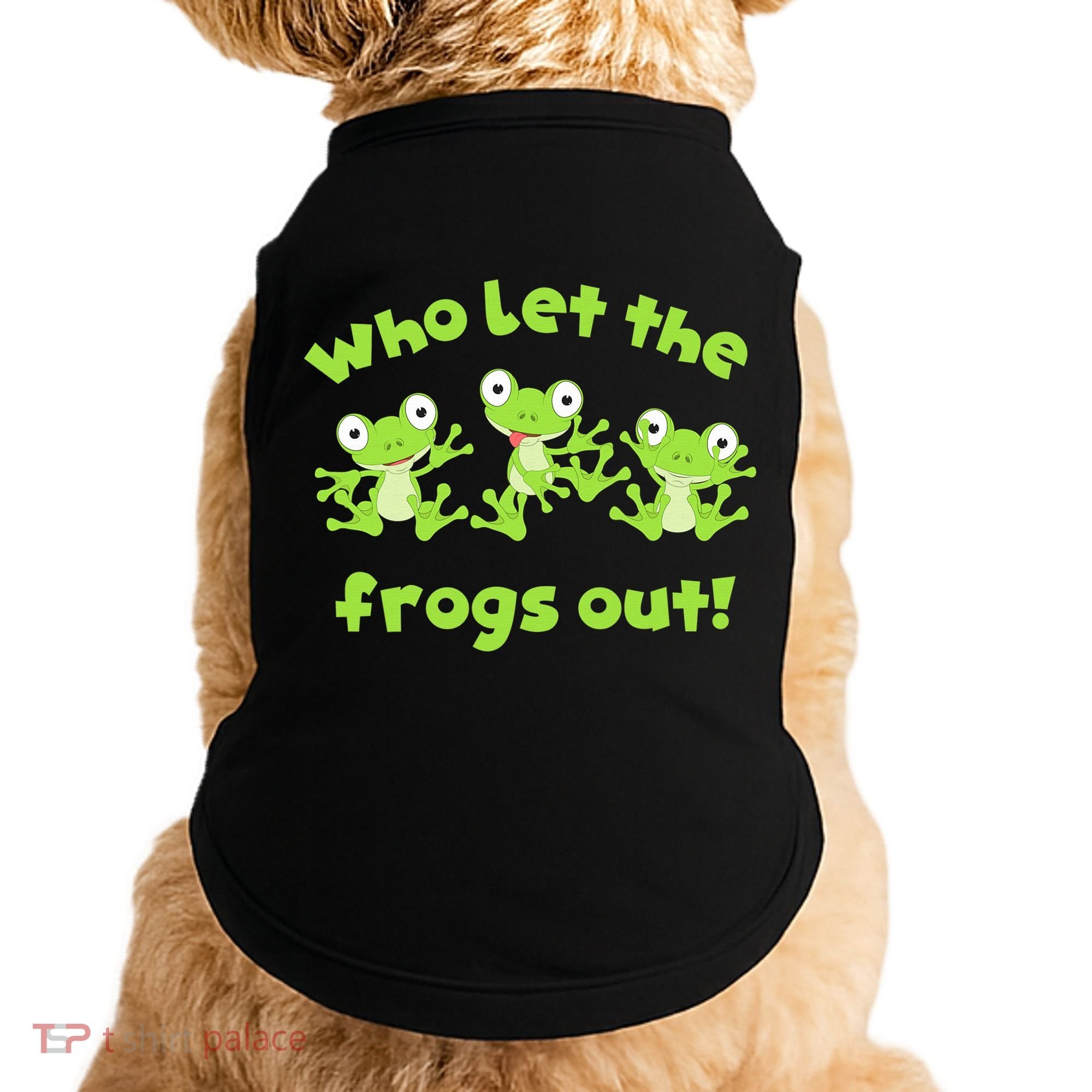 Passover Who Let The Frogs Out Funny Jewish Matzah Doggie Tank
