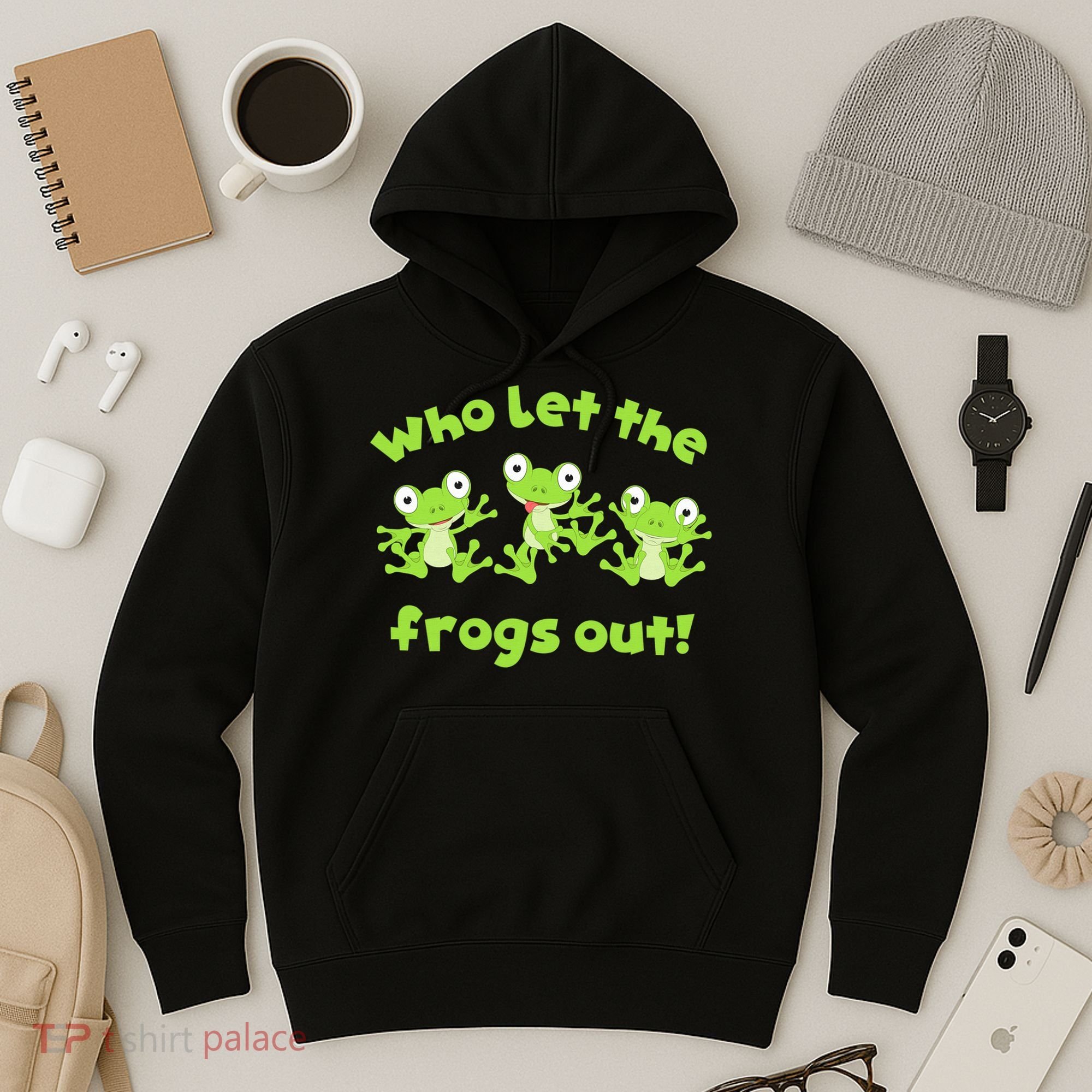 Passover Who Let The Frogs Out Funny Jewish Matzah Hoodie