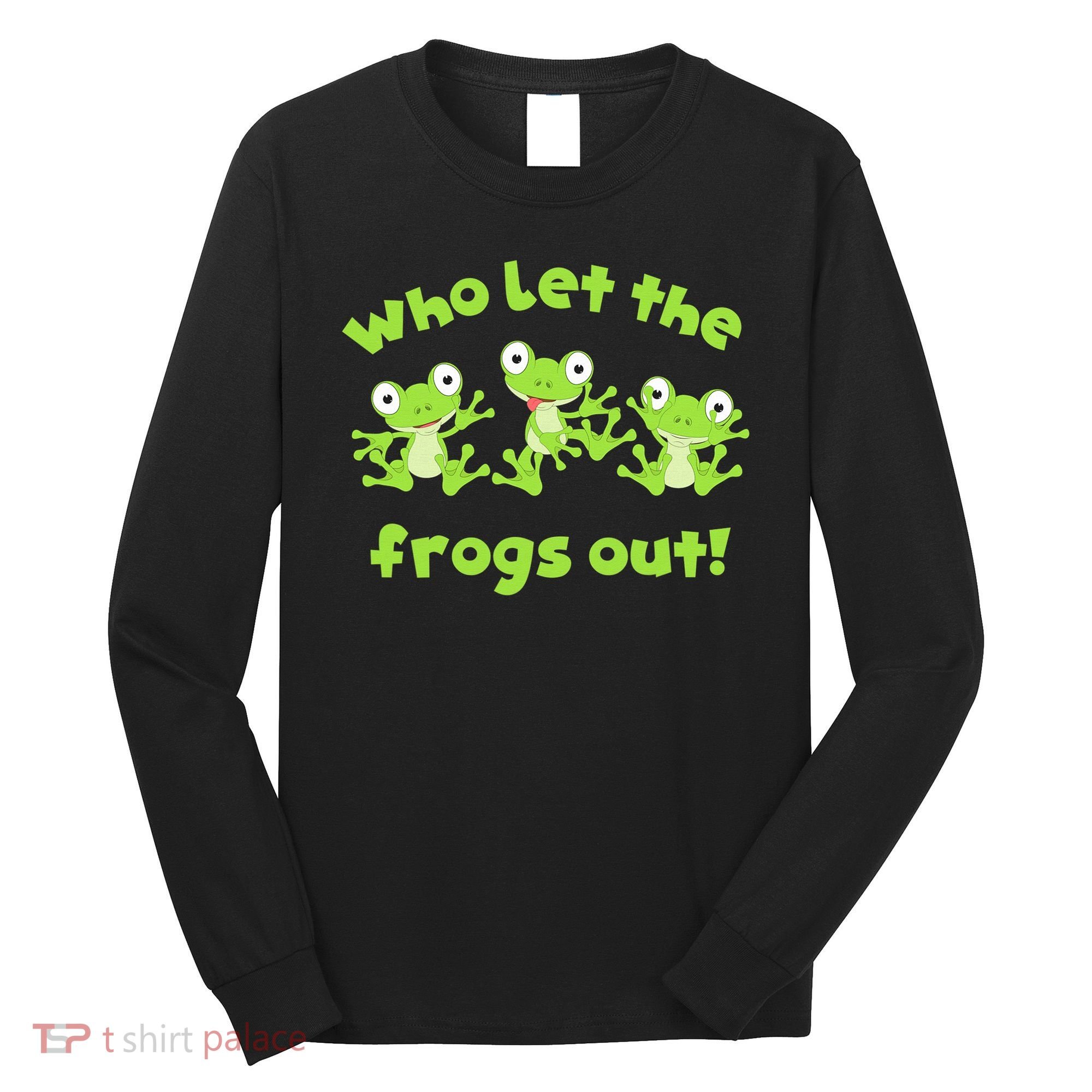 Passover Who Let The Frogs Out Funny Jewish Matzah Long Sleeve Shirt