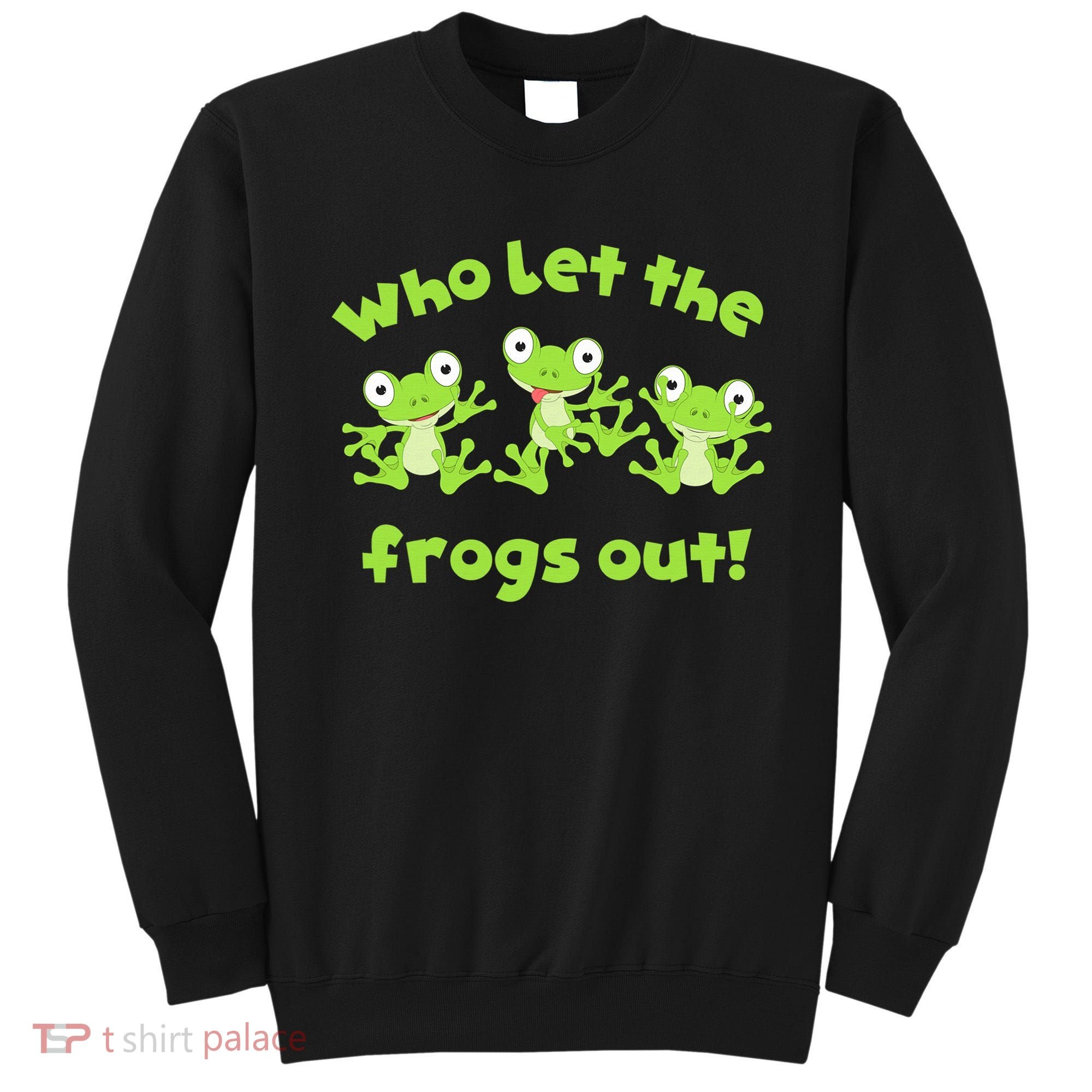 Passover Who Let The Frogs Out Funny Jewish Matzah Sweatshirt