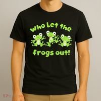 Passover Who Let The Frogs Out Funny Jewish Matzah T-Shirt thumb 3