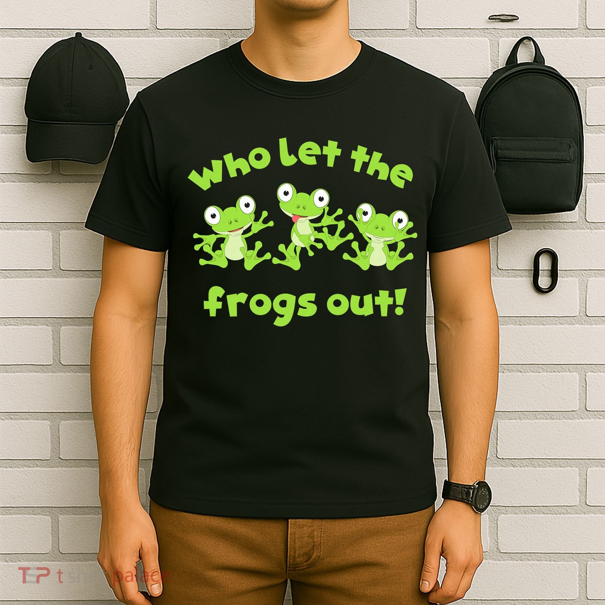 Passover Who Let The Frogs Out Funny Jewish Matzah T-Shirt