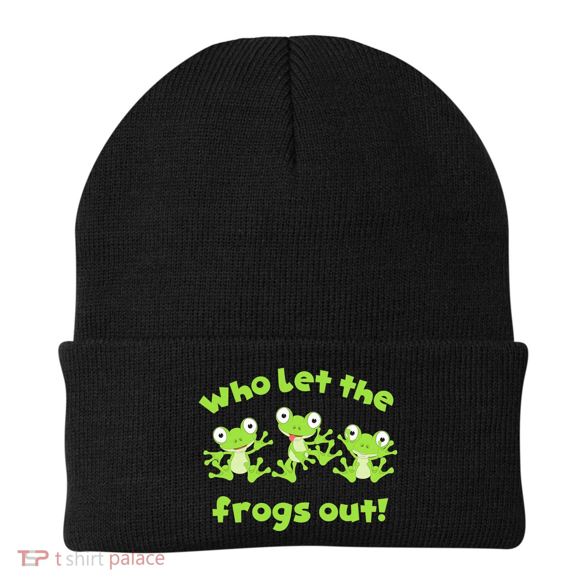 Passover Who Let The Frogs Out Funny Jewish Matzah Beanie
