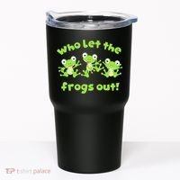 Passover Who Let The Frogs Out Funny Jewish Matzah Tumbler thumb 0