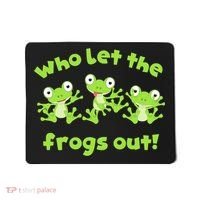 Passover Who Let The Frogs Out Funny Jewish Matzah Mousepad thumb 0