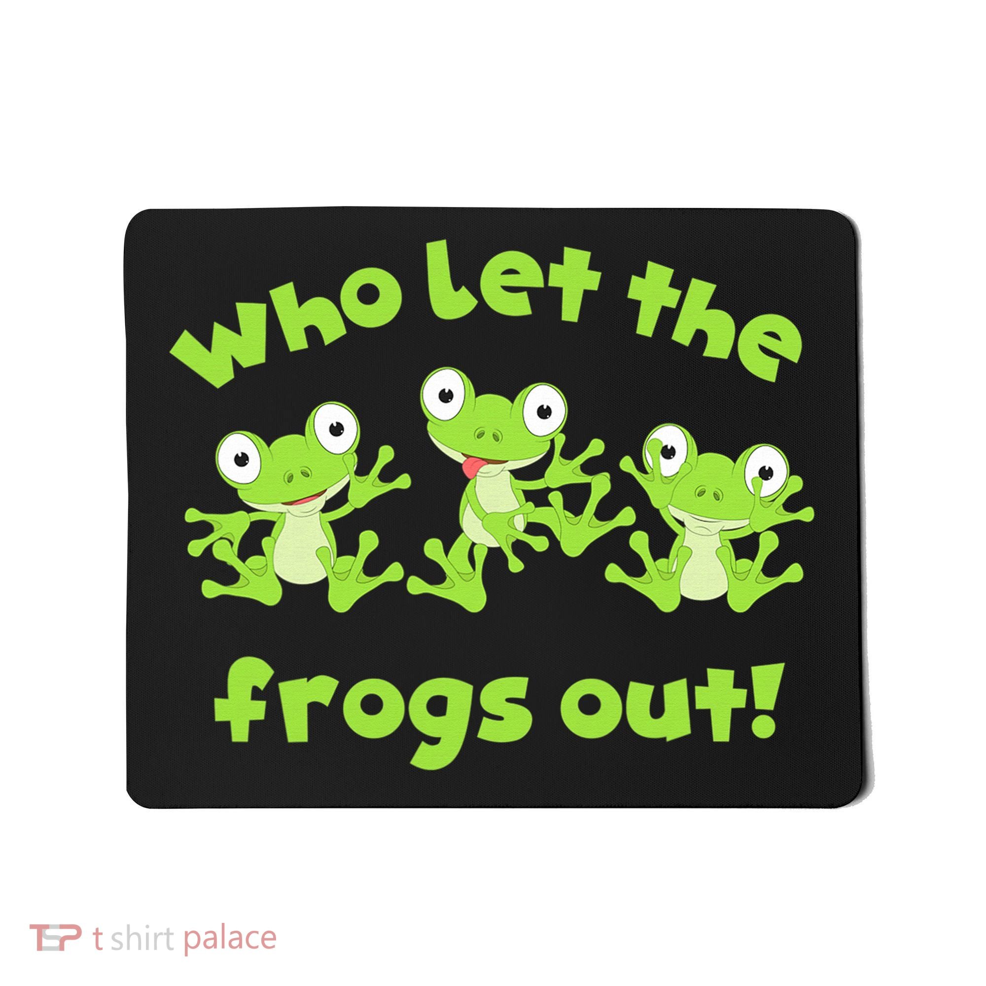 Passover Who Let The Frogs Out Funny Jewish Matzah Mousepad
