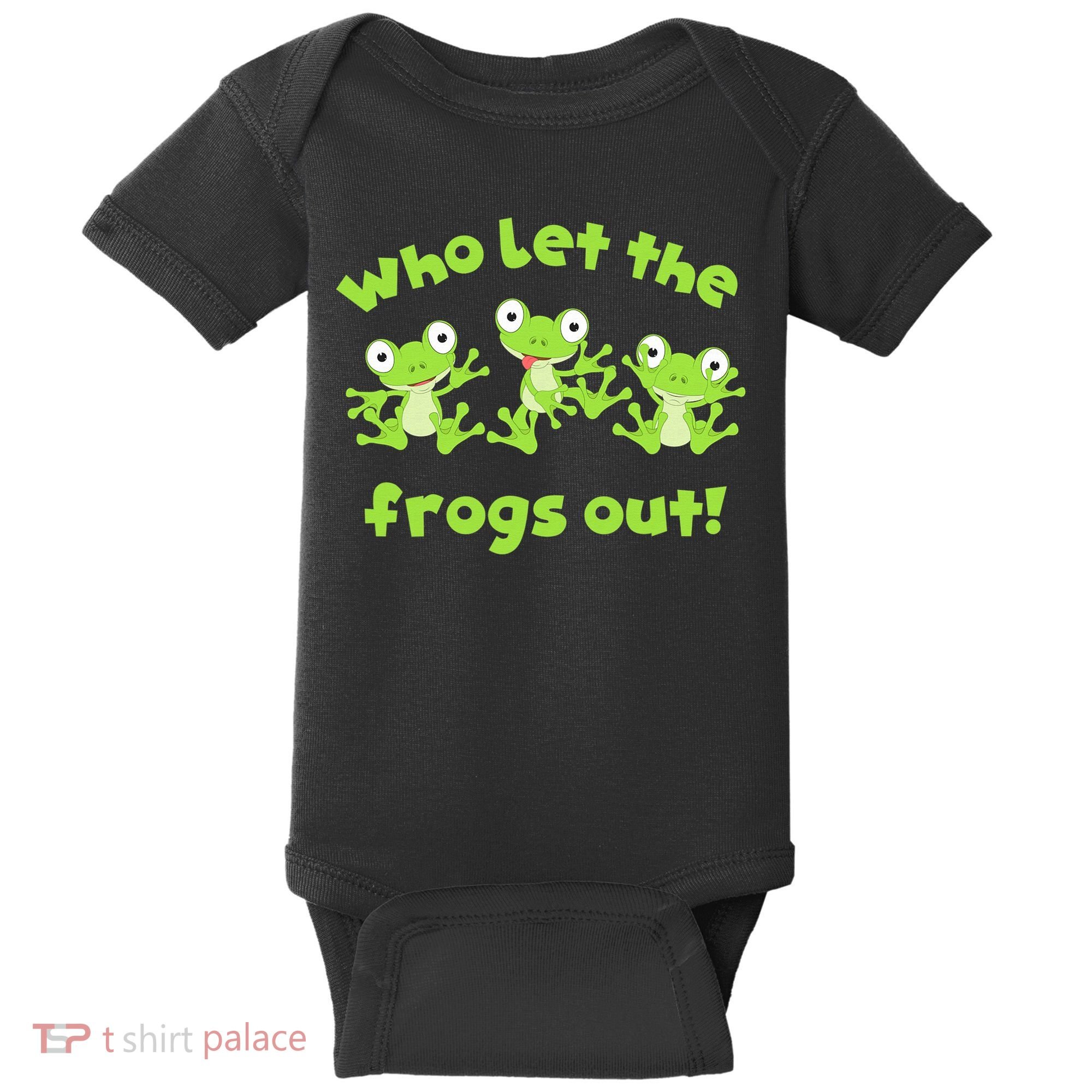 Passover Who Let The Frogs Out Funny Jewish Matzah Baby Bodysuit