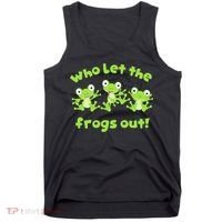 Passover Who Let The Frogs Out Funny Jewish Matzah Tank Top thumb 0