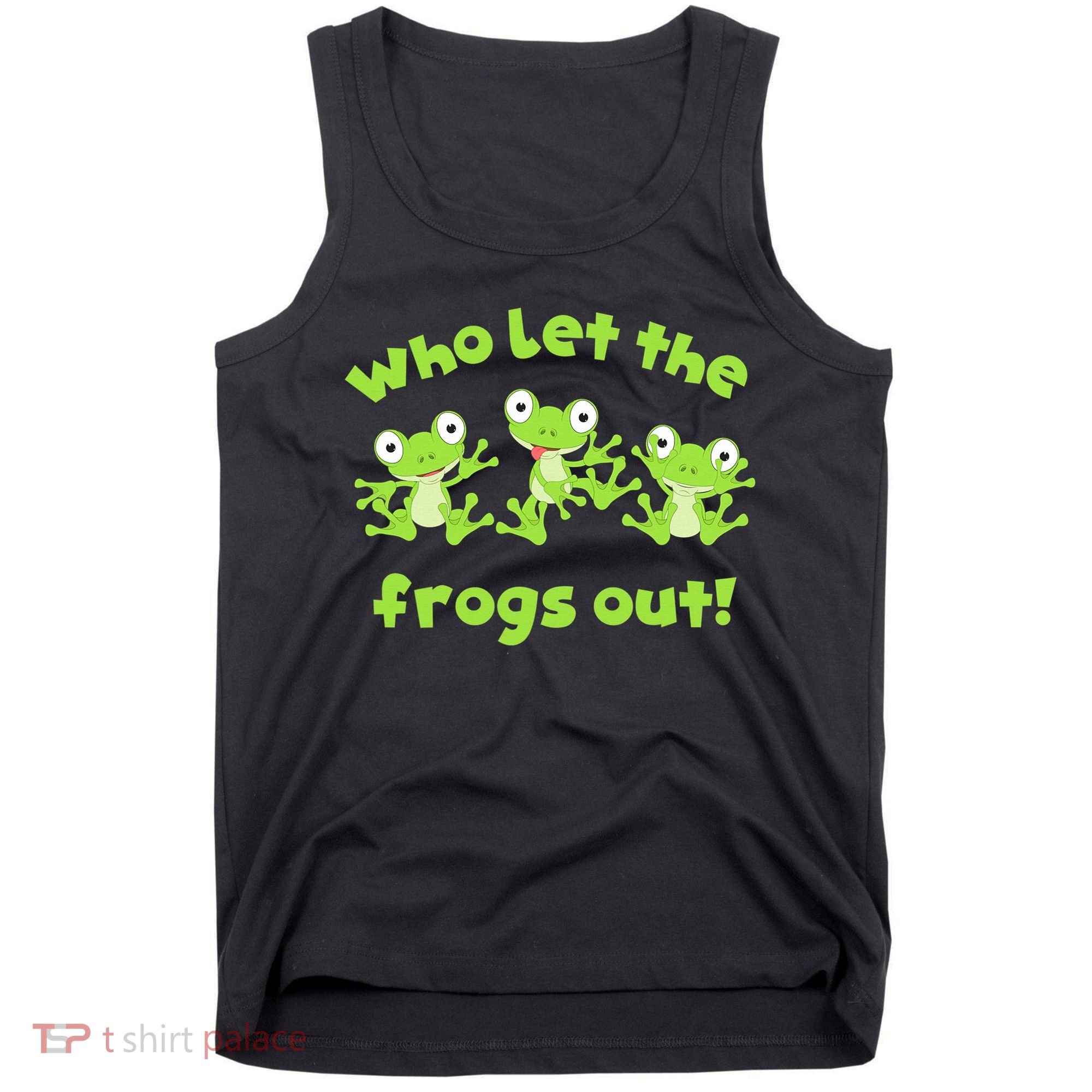 Passover Who Let The Frogs Out Funny Jewish Matzah Tank Top