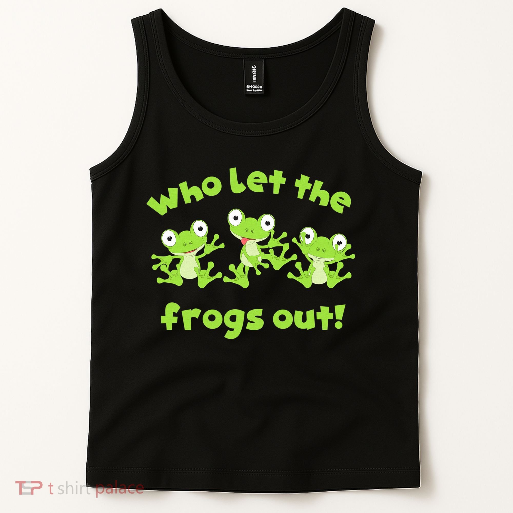 Passover Who Let The Frogs Out Funny Jewish Matzah Tank Top