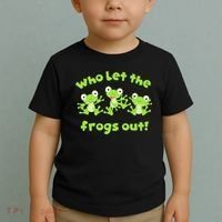 Passover Who Let The Frogs Out Funny Jewish Matzah Toddler T-Shirt thumb 2