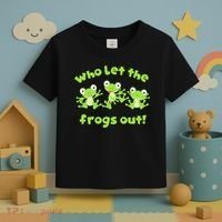Passover Who Let The Frogs Out Funny Jewish Matzah Toddler T-Shirt thumb 3