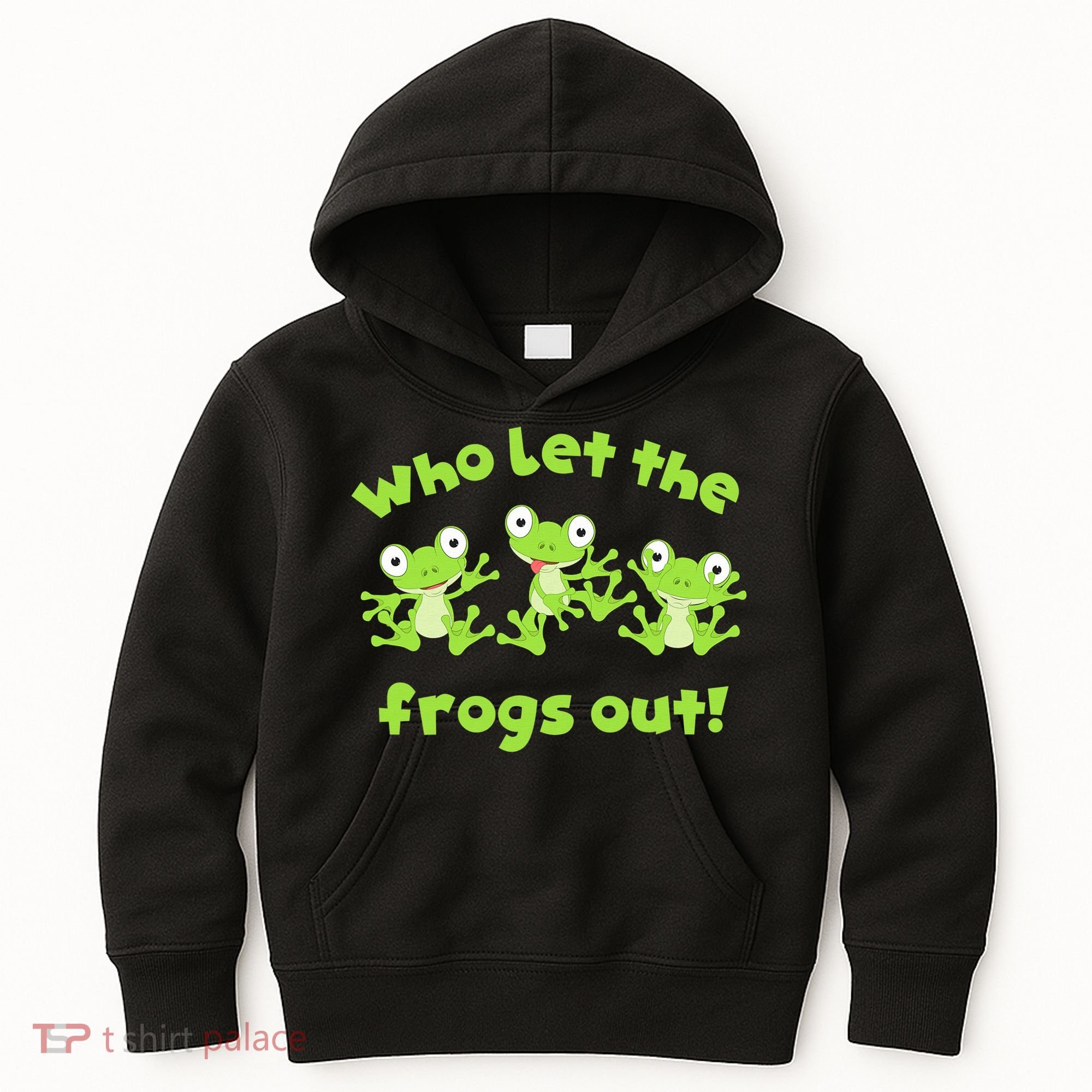 Passover Who Let The Frogs Out Funny Jewish Matzah Kids Hoodie