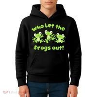 Passover Who Let The Frogs Out Funny Jewish Matzah Kids Hoodie thumb 4