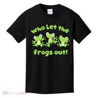 Passover Who Let The Frogs Out Funny Jewish Matzah Kids T-Shirt thumb 0