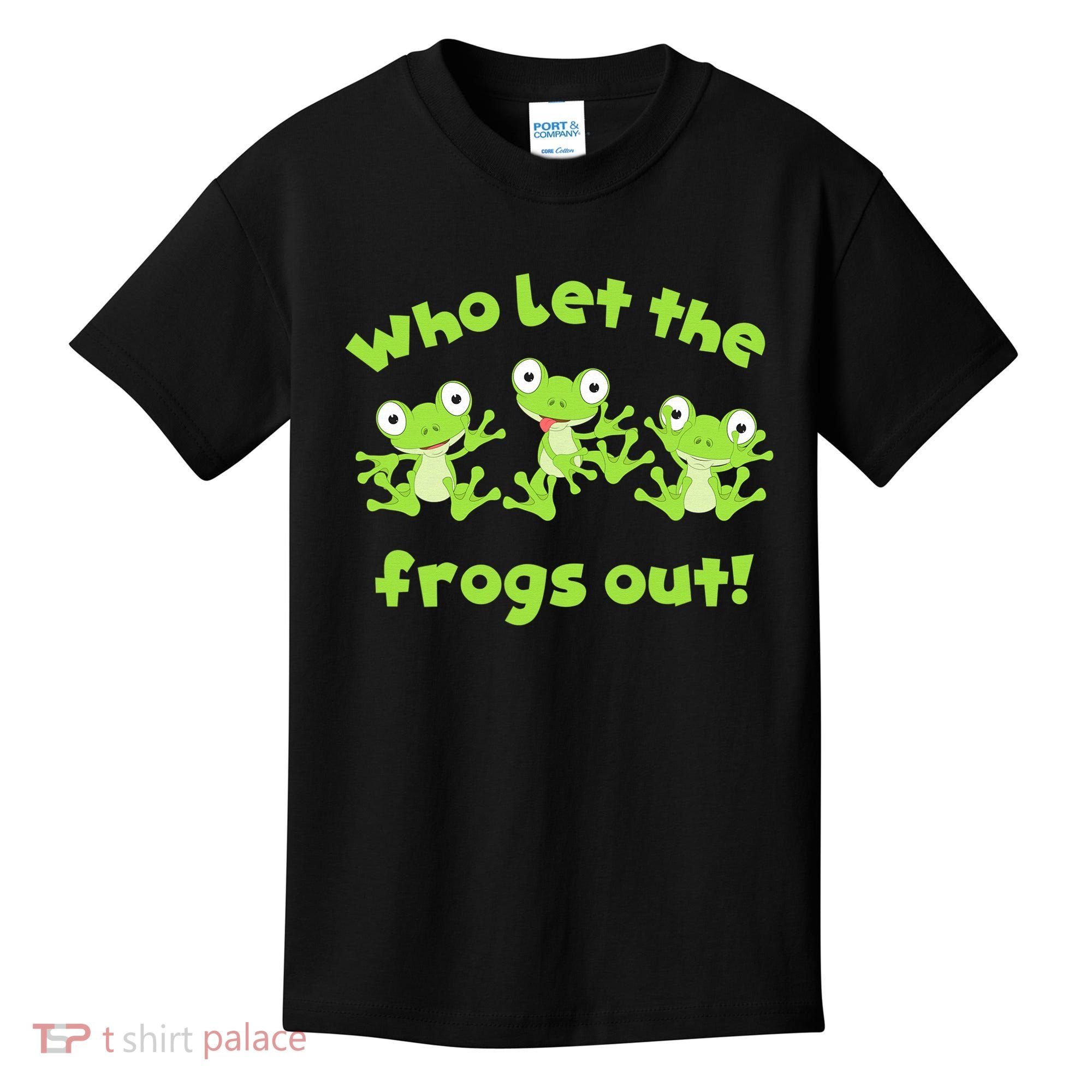 Passover Who Let The Frogs Out Funny Jewish Matzah Kids T-Shirt