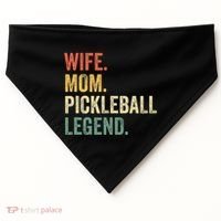 Pickleball Wife Mom Legend Mothers Day USA-Made Doggie Bandana thumb 0