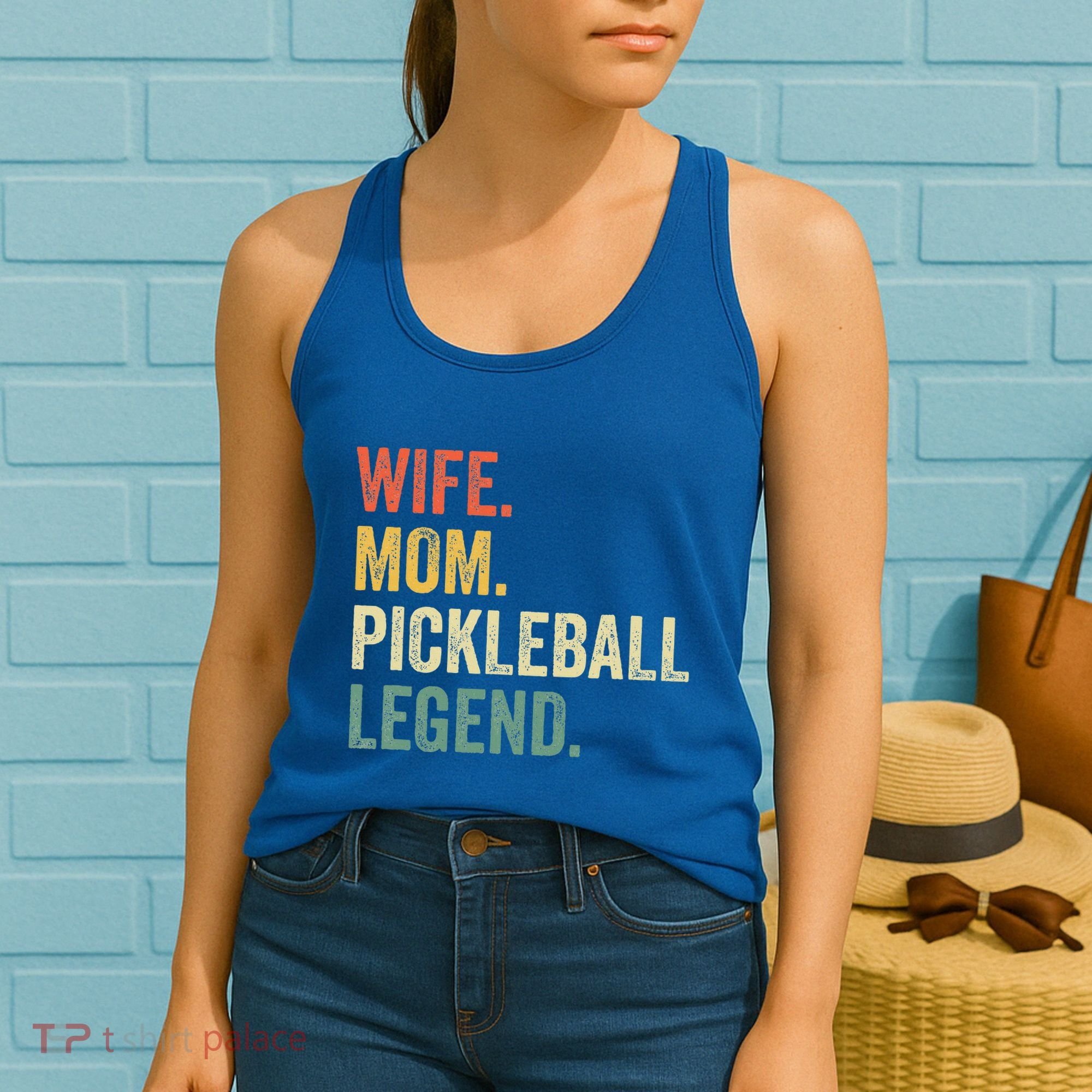 Pickleball Wife Mom Legend Mothers Day Women's Tank Top