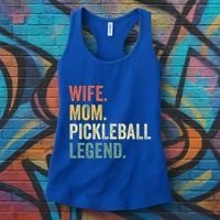 Pickleball Wife Mom Legend Mothers Day Women's Tank Top thumb 3