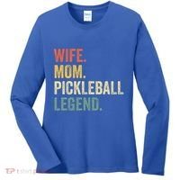 Pickleball Wife Mom Legend Mothers Day Women's Long Sleeve Shirt thumb 0