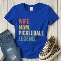 Pickleball Wife Mom Legend Mothers Day Women's T-Shirt thumb 3