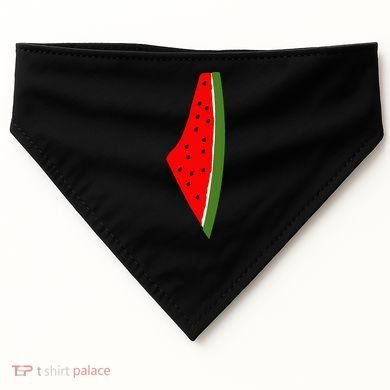 Palestine Watermelon Map USA-Made Doggie Bandana
