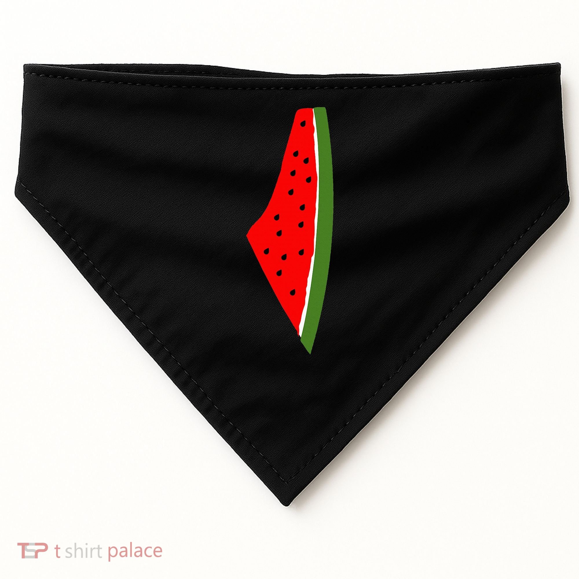 Palestine Watermelon Map USA-Made Doggie Bandana
