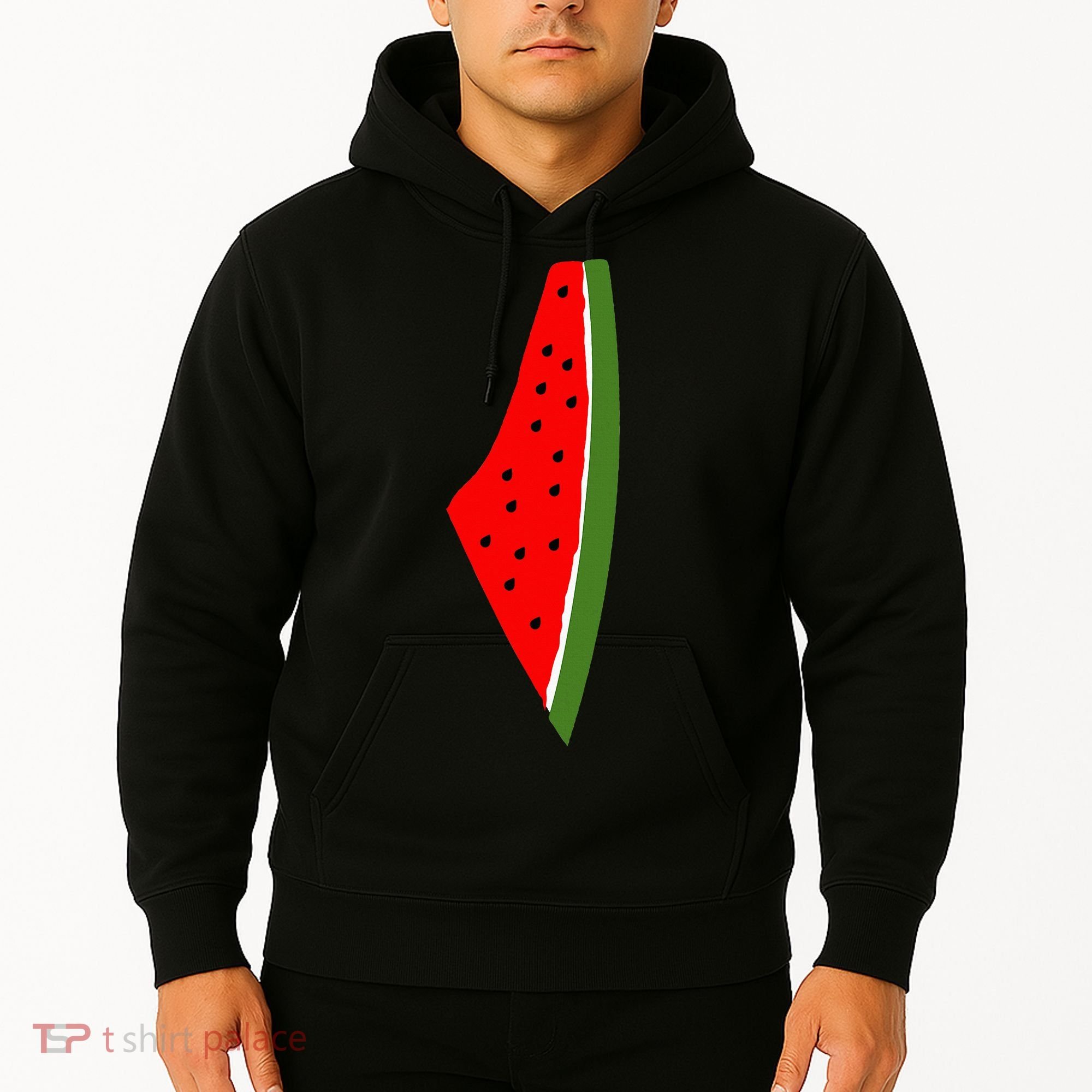 Palestine Watermelon Map Hoodie
