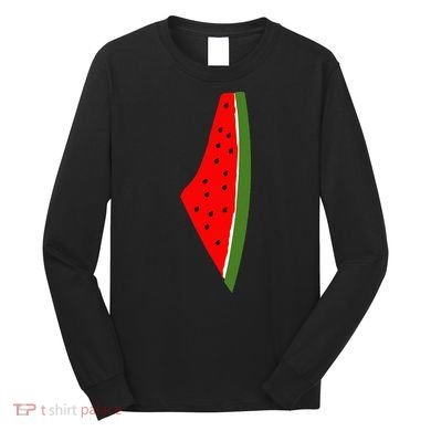 Palestine Watermelon Map Long Sleeve Shirt
