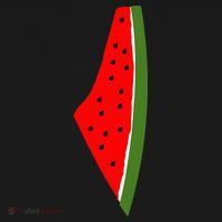 Palestine Watermelon Map Long Sleeve Shirt thumb 2