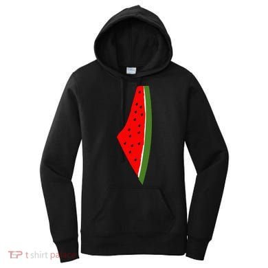 Palestine Watermelon Map Women's Hoodie