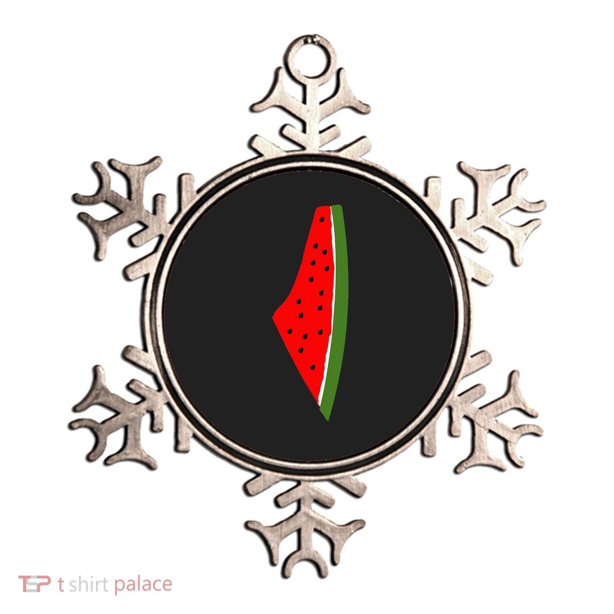 Palestine Watermelon Map Ornament