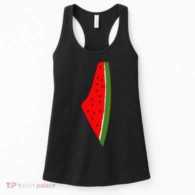 Palestine Watermelon Map Women's Tank Top