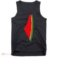 Palestine Watermelon Map Tank Top thumb 0