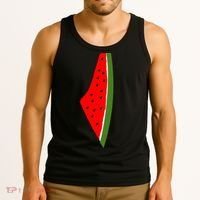 Palestine Watermelon Map Tank Top thumb 3