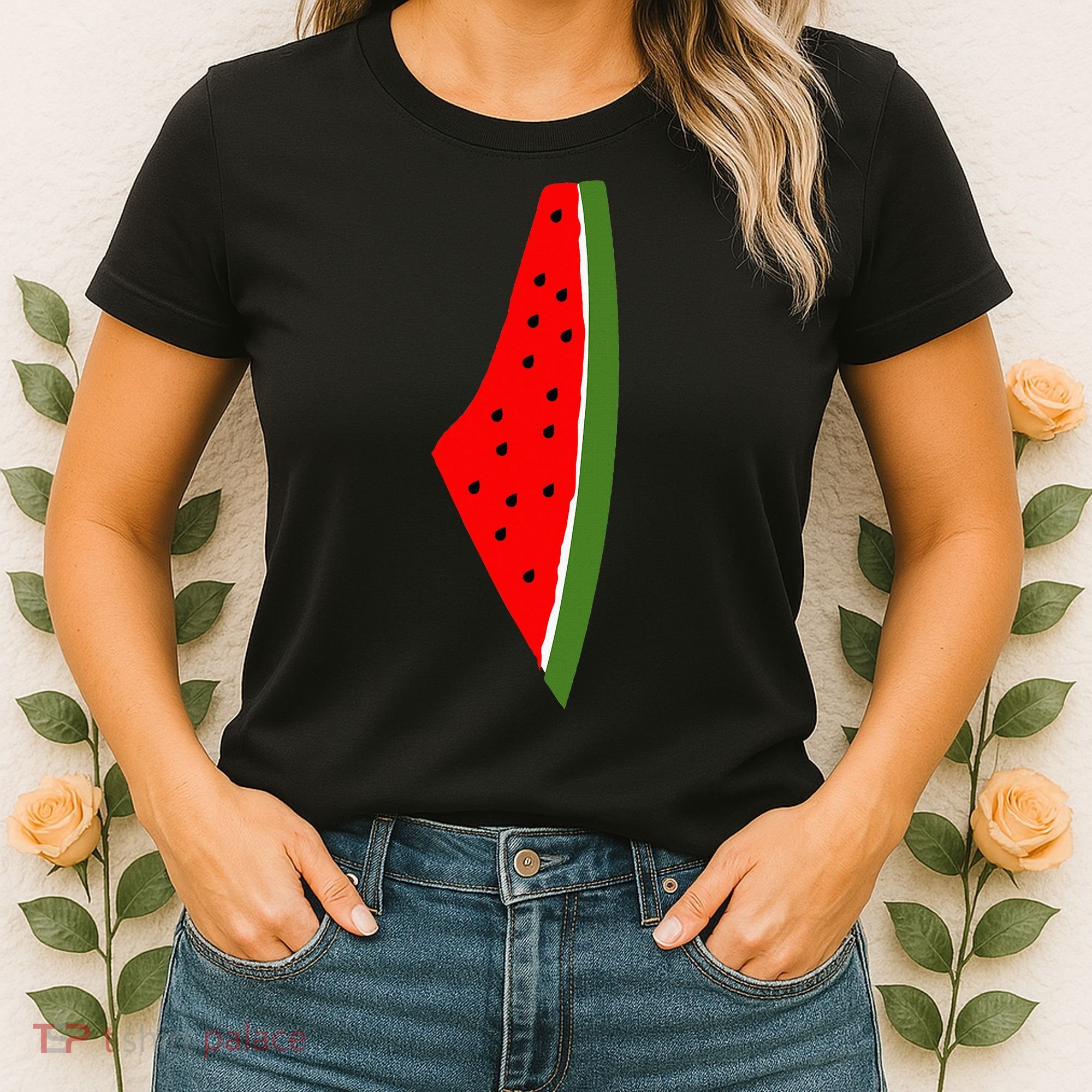 Palestine Watermelon Map Women's T-Shirt