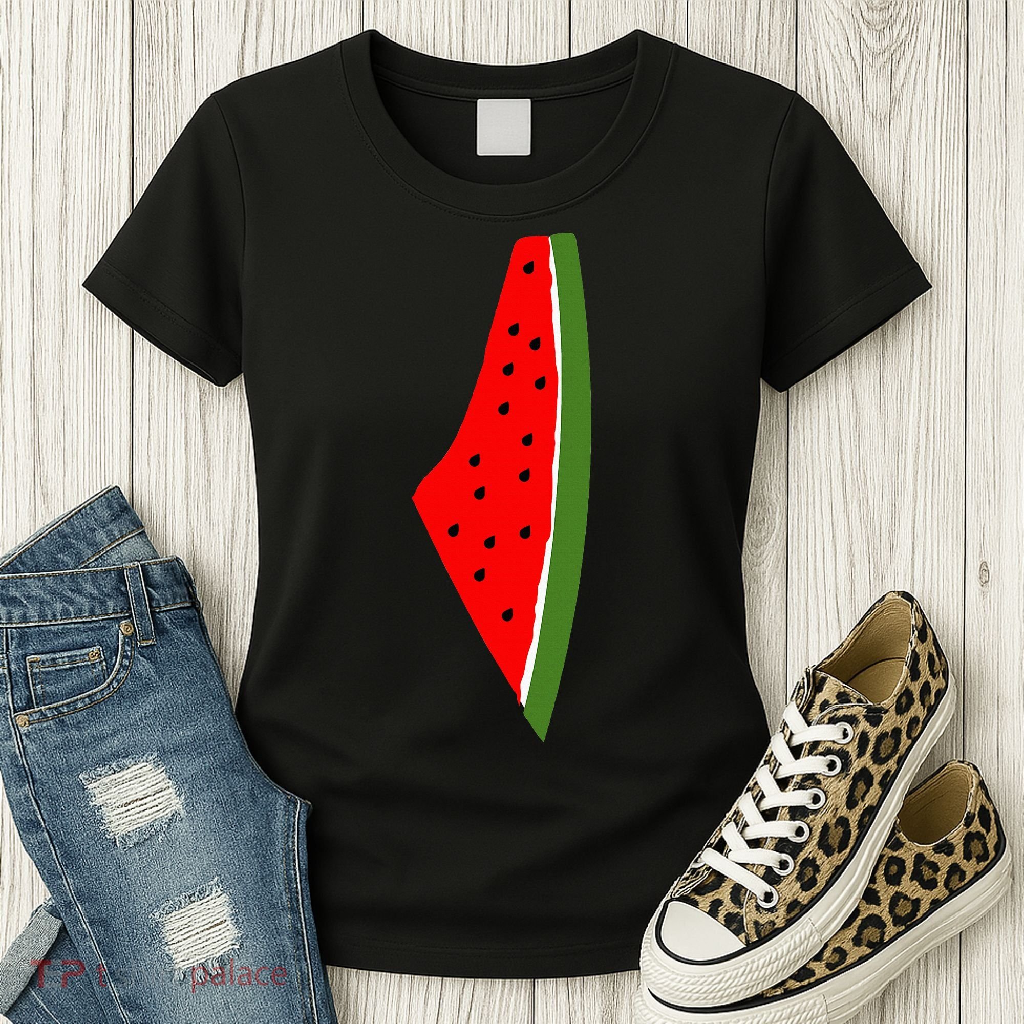 Palestine Watermelon Map Women's T-Shirt