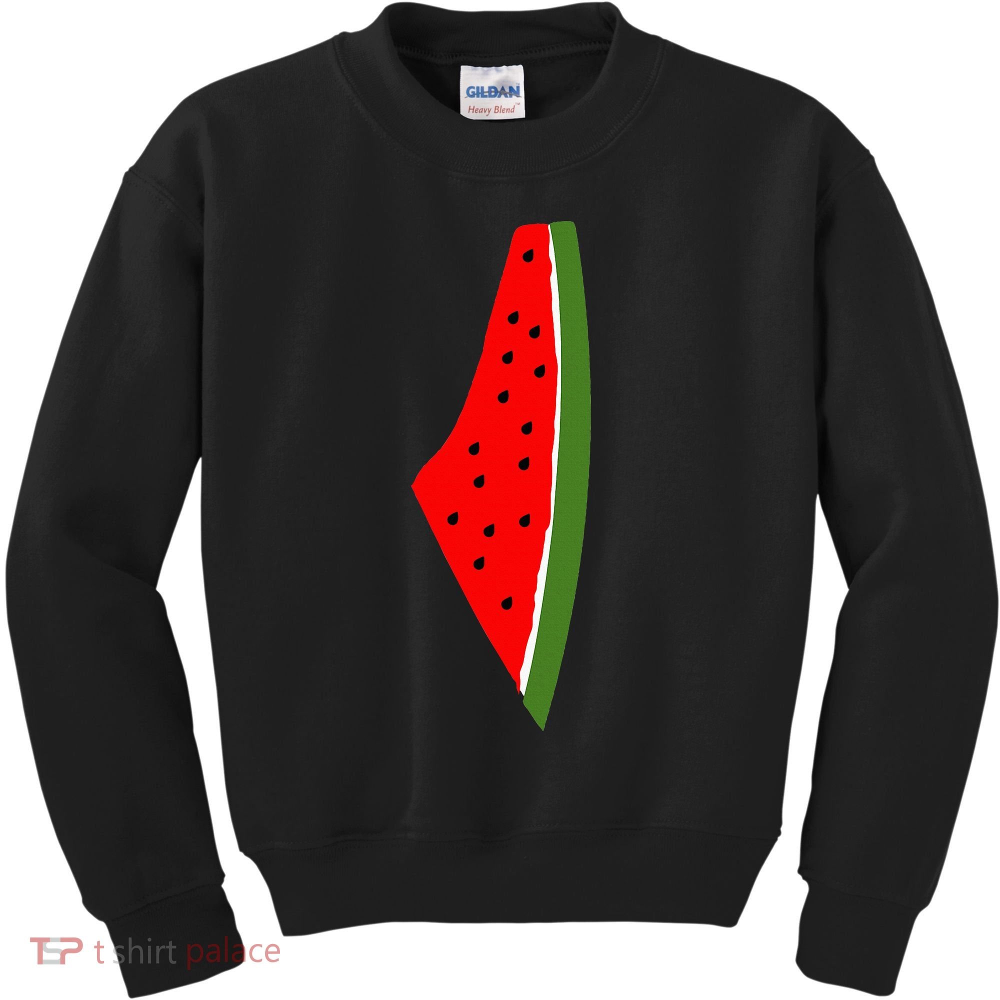 Palestine Watermelon Map Kids Sweatshirt