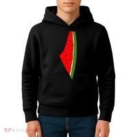Palestine Watermelon Map Kids Hoodie thumb 4