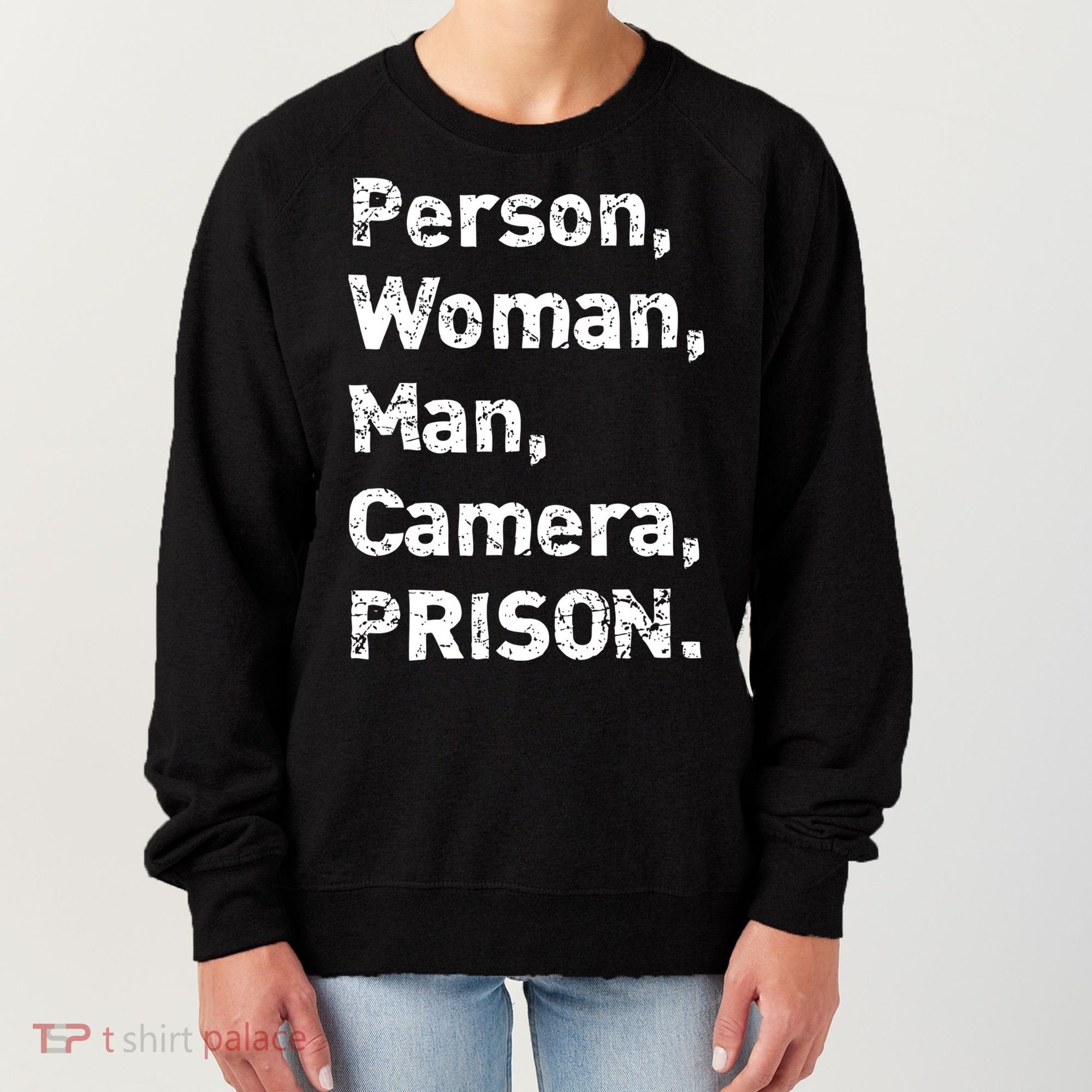 Person, Woman, Man, Camera, PRISON Women's Sweatshirt