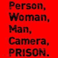Person, Woman, Man, Camera, PRISON Santa Hat thumb 1