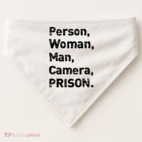 Person, Woman, Man, Camera, PRISON USA-Made Doggie Bandana thumb 0