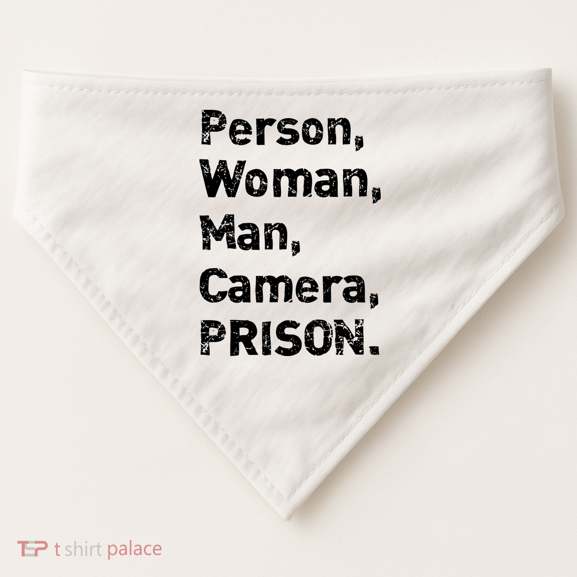 Person, Woman, Man, Camera, PRISON USA-Made Doggie Bandana