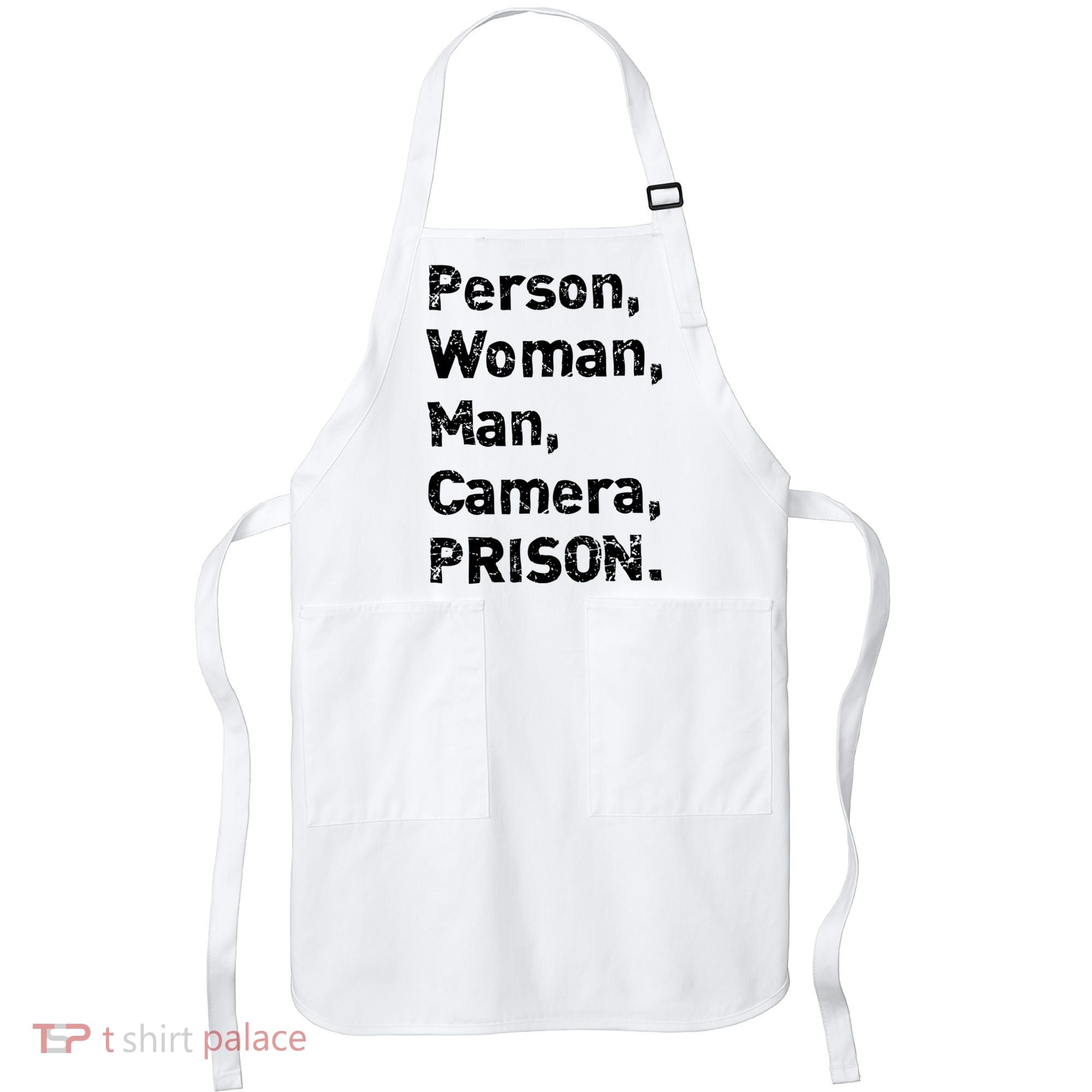 Person, Woman, Man, Camera, PRISON Apron