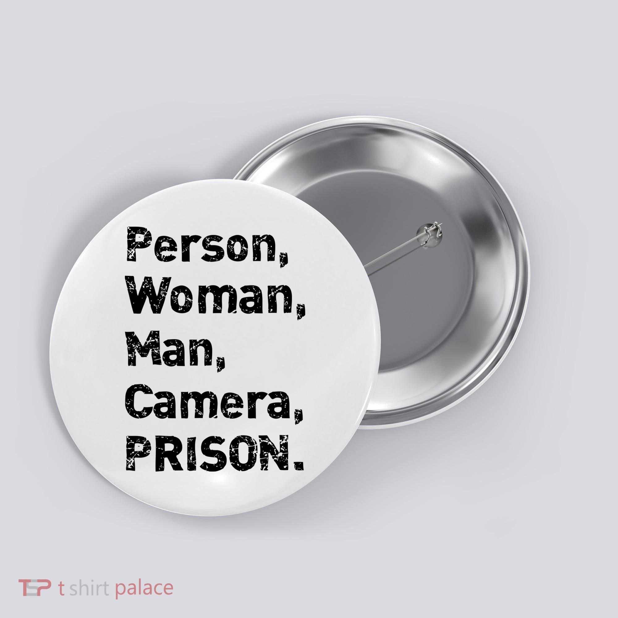 Person, Woman, Man, Camera, PRISON Button