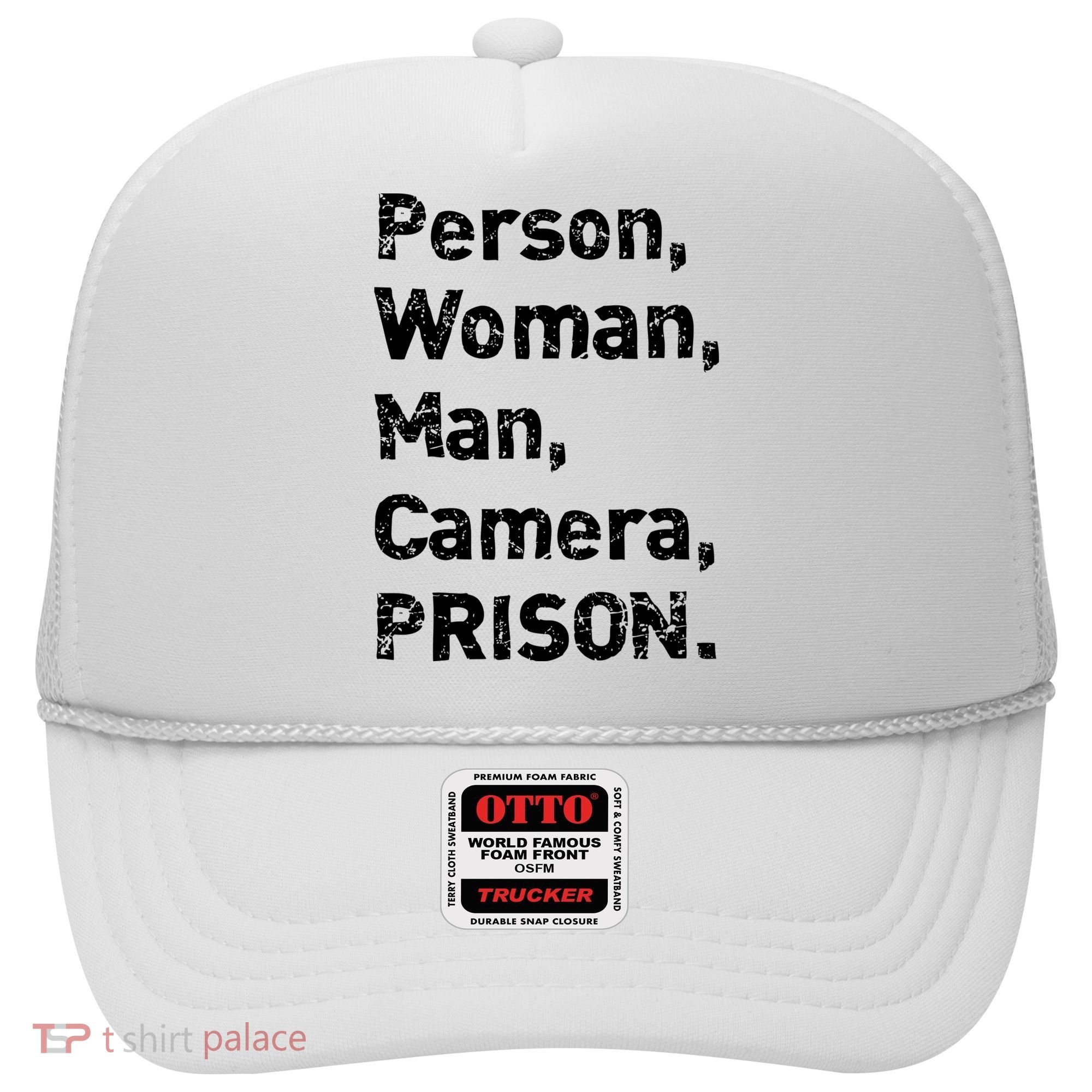 Person, Woman, Man, Camera, PRISON Hat